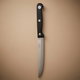 Steel knife with plastic handle, 5 inches - black product image 1
