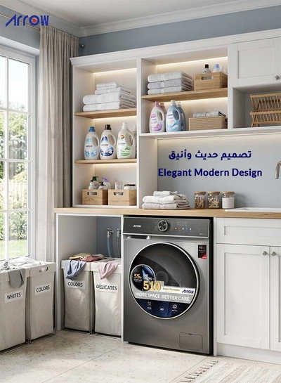RO-11FWDDTS Automatic Washing Machine, 10 kg, Drying 7 kg, Front Loading - Dark Gray product image 6