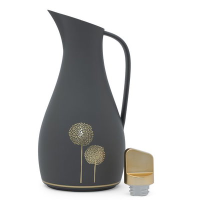 ترمس فيرونا إليجانس، 1 لتر، نقش ذهبي - رمادي غامق product image 2