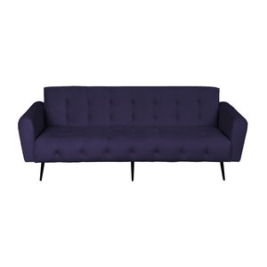 كنبة سرير مونتيلا خشب سويدي باك كومفورت، 190x70x90 سم، قماش مخمل - بنفسجي داكن product image 2