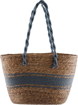 Al Saif Gallery Wicker Bag, 47x17x30 cm - Beige Blue product image 2