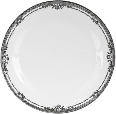طقم سفرة بورسلان ريدج، 122 قطعة - ابيض فضي product image 11