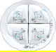 Al Saif Gallery porcelain yogurt set, 5 pieces, engraved - white product image 3