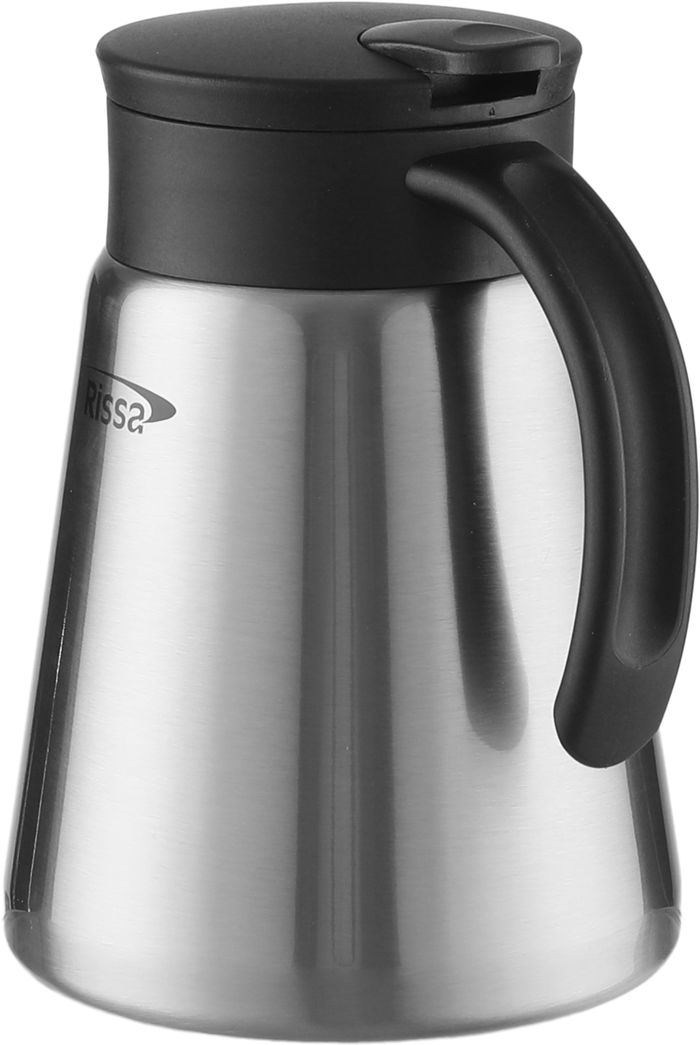 ترمس استيل ريسا، 800 مل، ضغاط - فضي اسود product image 2