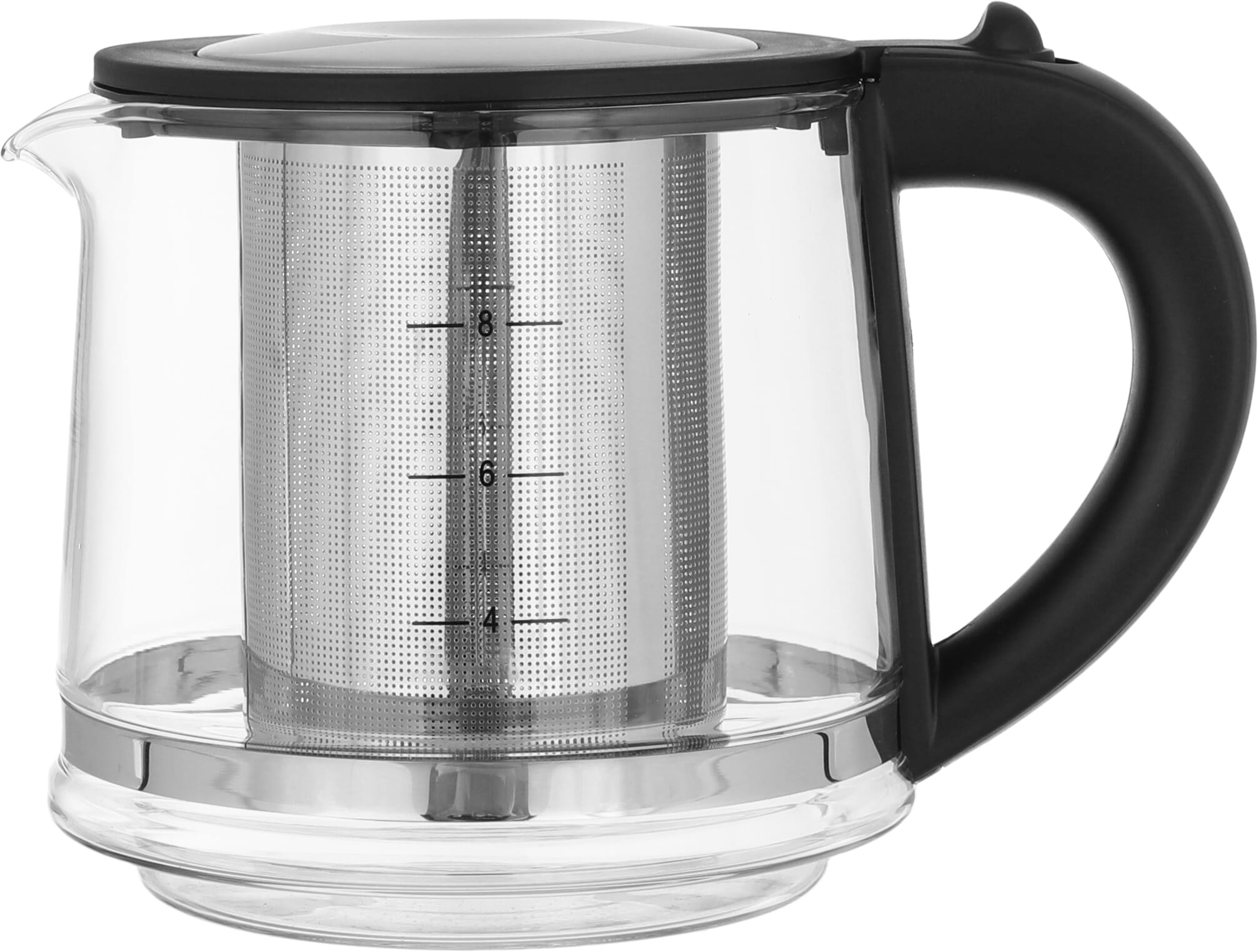 Edison WK-0815GT Electric Kettle Set WK-0815GT Glass , 0.8 L, 2200 Watt - Black product image 2