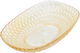 Fafrom Turkish Glass Serving Bowl, 15 x 10 x 3 cm, Oval - Gold product image 1