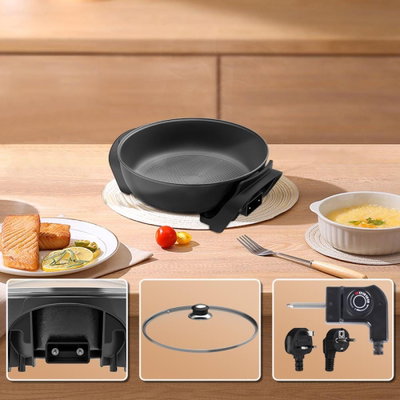 Winning Star ST-9675 Electric Cooking Pot, 1500W, 5 Levels, Multifunctional - Black product image 7
