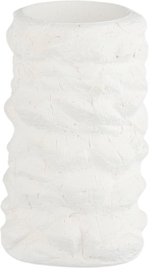 مبخرة الجذع جبس السيف غاليري، 8x8x13 سم - ابيض product image