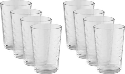 طقم كاسات زجاج اكسلنت هاوس وير، 8 قطع، 200 مل - شفاف product image 1