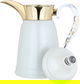 Al Saif Gallery Qamar Thermos Dallah, 0.35 L, Transparent Handle, Stainless Steel Inner Case, Stainless Steel Outer Body - Pearl Gold product image 2