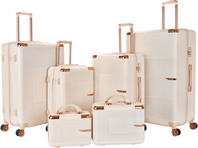Limra ABS Luggage Set, 6 Sizes, 4 Wheels, 360 Degree Rotating, OT-3011 - Beige product image 1
