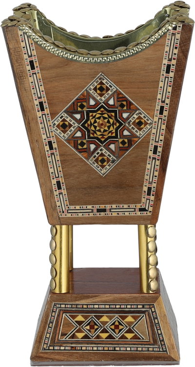 Wooden incense burner set, 3 pieces, geometric patterns - multi-colored product image 4