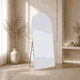 مراية ستاند زجاج، 180×80 سم، ستاند معدن - فضي product image 1
