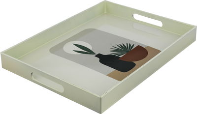 Al Saif Gallery Plastic Serving Tray, 40X30X4 Cm, Vase Pattern - Off White product image 2