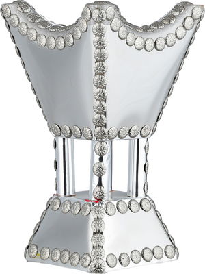 مبخرة باكستاني ستانلس استيل، 12x12x20 سم، قاعدة - فضي product image 2