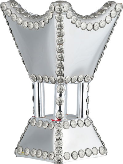 مبخرة باكستاني ستانلس استيل، 12x12x20 سم، قاعدة - فضي product image 2