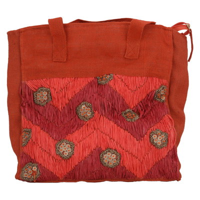 Al Saif Gallery Canvas Thermos Bag, 44 x 38 cm - Red product image 2