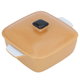 Al Saif Gallery Porcelain Oven Bowl, 250 ml, square, with lid, handle - yellow product image 3