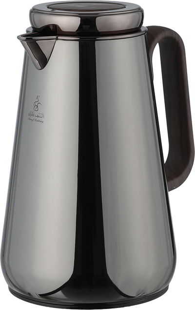 ترمس خزام ستانلس استيل السيف غاليري، 0.5 لتر، خامة داخلية زجاج حراري، ضغاط، خدمة ذاتية، يد خشبي - أسود لامع product image 3