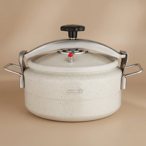 Al Saif Plus Granite Pressure Cooker, 7.5 Liters, Stainless Steel Handle - Beige product image
