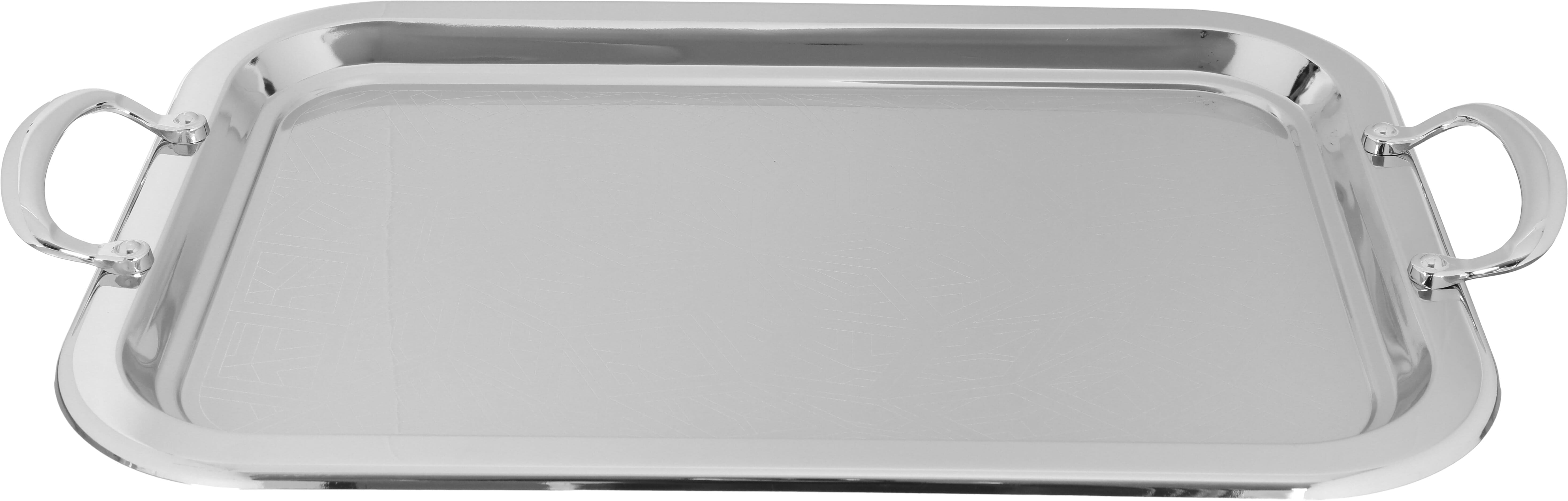 Stainless Alsaif Plus Steel Saif Plus Sweets Set, 3 Pieces, Rectangle - Silver product image 2