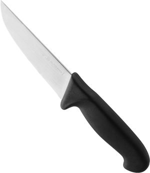 سكين جزار ميج استيل بلاستيك بيرجي، 14.5 سم - فضي اسود product image 1