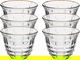 Alsaif Gallery Max glass coffee cup set, 6 pieces, 60 ml, gold line - transparent product image 1