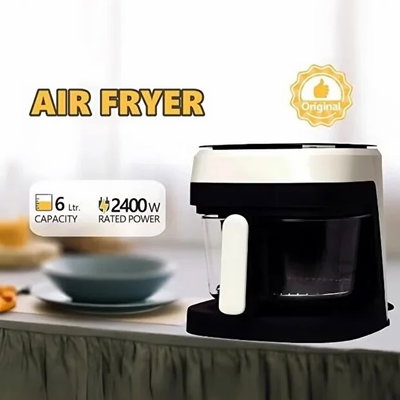 قلاية هوائية دينكس ، 2400 واط، 6 لتر ،DX2092 - ابيض اسود product image 5