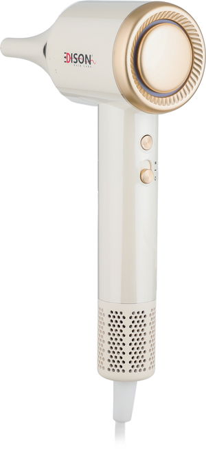 مجفف الشعر إديسون، 1600 واط، 31.1x14.7x8 سم، سرعتين، 3 مستويات للحرارة، مرفق حقيبة، KF-F11 - بيج ذهبي product image 2