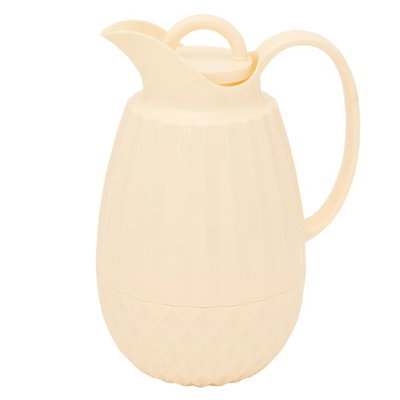 Al Saif Gallery Timeless Diamond thermos, 1 liter, thermal glass inner container, plastic outer shell - beige product image 1