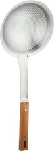 Safa Stainless Steel Food Strainer, 14x37 cm - Wood Grain Silver product image 3