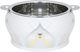 Steel Al Saif Gallery Bushra food container, 3500 ml, gold pattern, Indian - silver product image 2