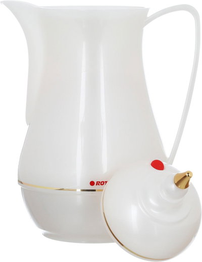 Rotpont thermos, 0.5 liters, glass inner container, plastic outer shell - white product image 5
