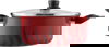 Tefal New Tempo Flame Titanium Coated Saucepan with Handles and Lid, 24cm - Red product image 1