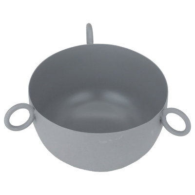 Al Saif Gallery Steel Serving Bowl, Round - Gray product image 2