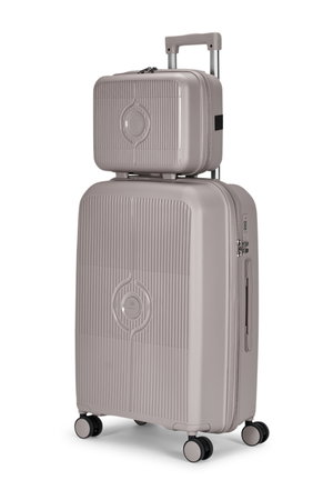 طقم شنط سفر بولي بروبيلين ليمرا، 4 مقاسات، 4 عجلات، بزاوية 360 درجة، LMA-PP528 - بيج product image 2