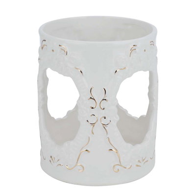 Al Saif Gallery Porcelain Spice Box Set, 5 Pieces - Golden White product image 4