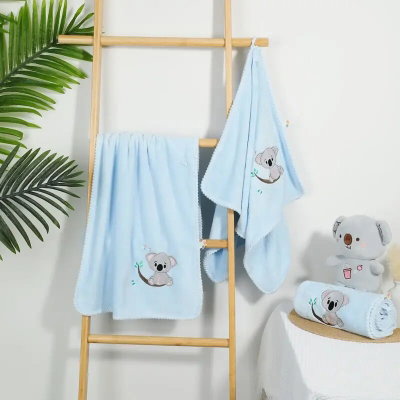 منشفة كورال فليس ريفي، 50×90 سم - سماوي product image 3