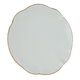 Al Saif Gallery porcelain plate, 34 cm - white and golden product image 1