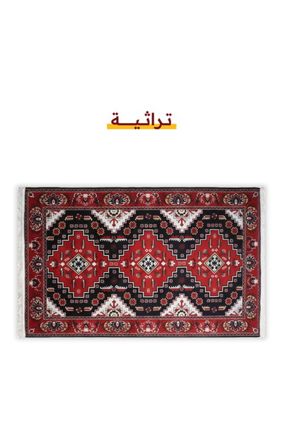سجادة بوليستر سجادتي، 160×230 سم، نقش تراثي - أحمر product image 3