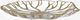 Al Saif Gallery glass sweet dish, 25 x 25 x 3 cm, round - gold product image 3