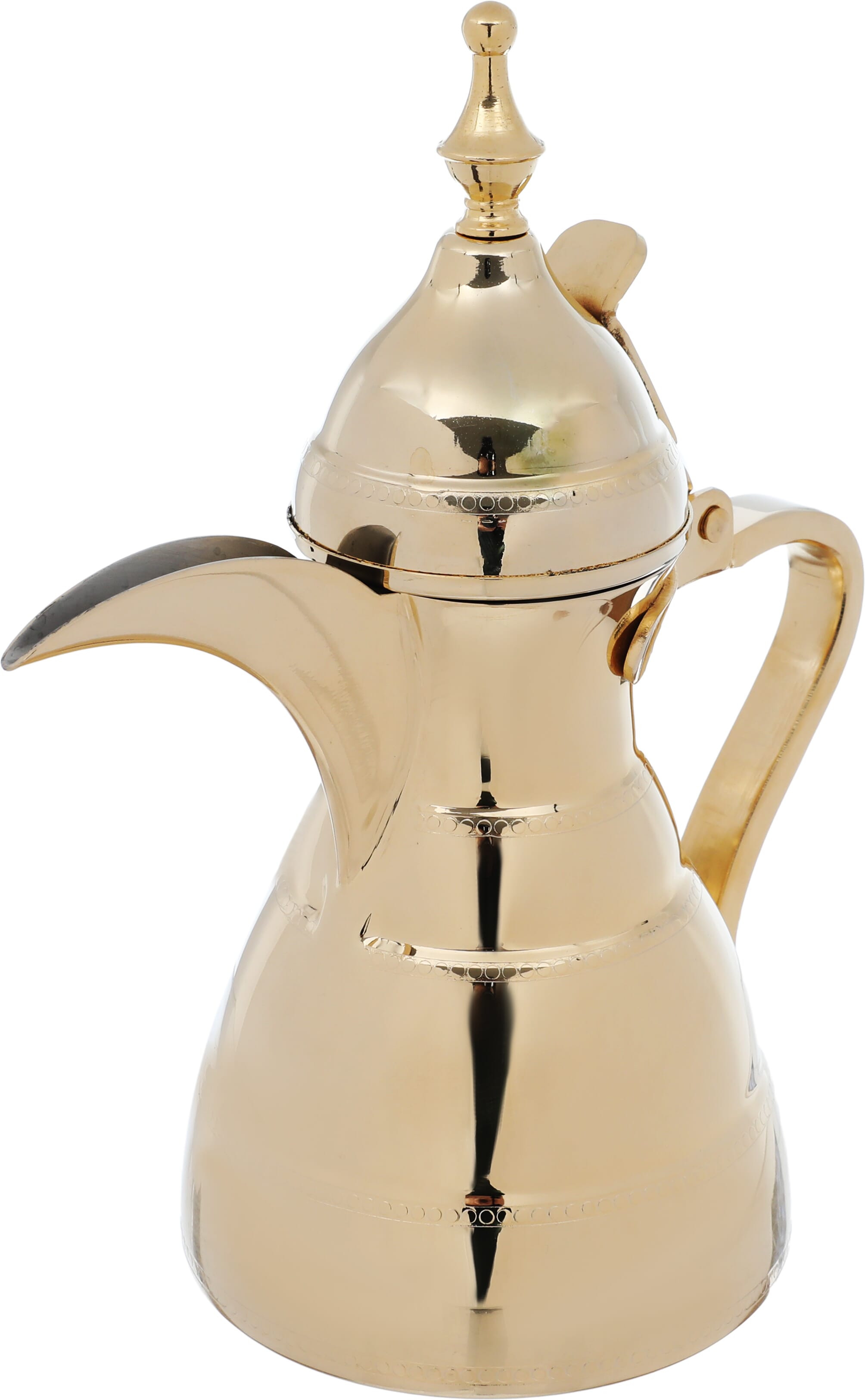 دلة الدرعية استيل السيف بلص، 26 أونصة، 0.7 لتر - ذهبي product image 3