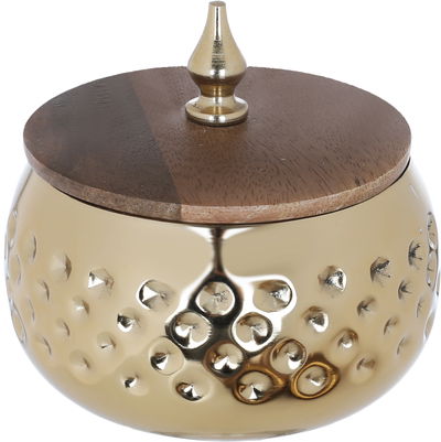 طقم زبديات بغطاء خشب السيف غاليري، 43×15.6×13 سم، قاعدة - بني product image 3