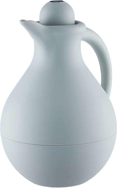 ترمس بنان تايملس، 1 لتر، خامة داخلية زجاج، غطاء ضغاط - رمادي فاتح product image 3