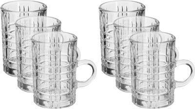 Al Saif Gallery Glass Tea Bialat Serving Set, 6 Pieces - Clear product image 1