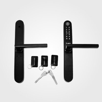 Hume Smart Door Lock, 4 AAA Batteries, Supports Wi-Fi and Bluetooth, 28 x 3.8 cm - Black product image 3