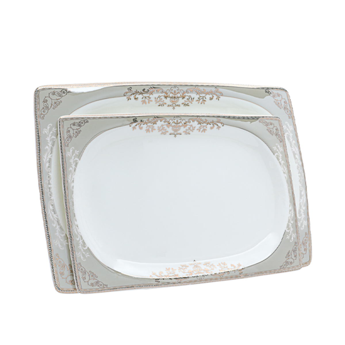 طقم سفرة بورسلان السيف غاليري، مربع، 86 قطعة - أبيض product image 2