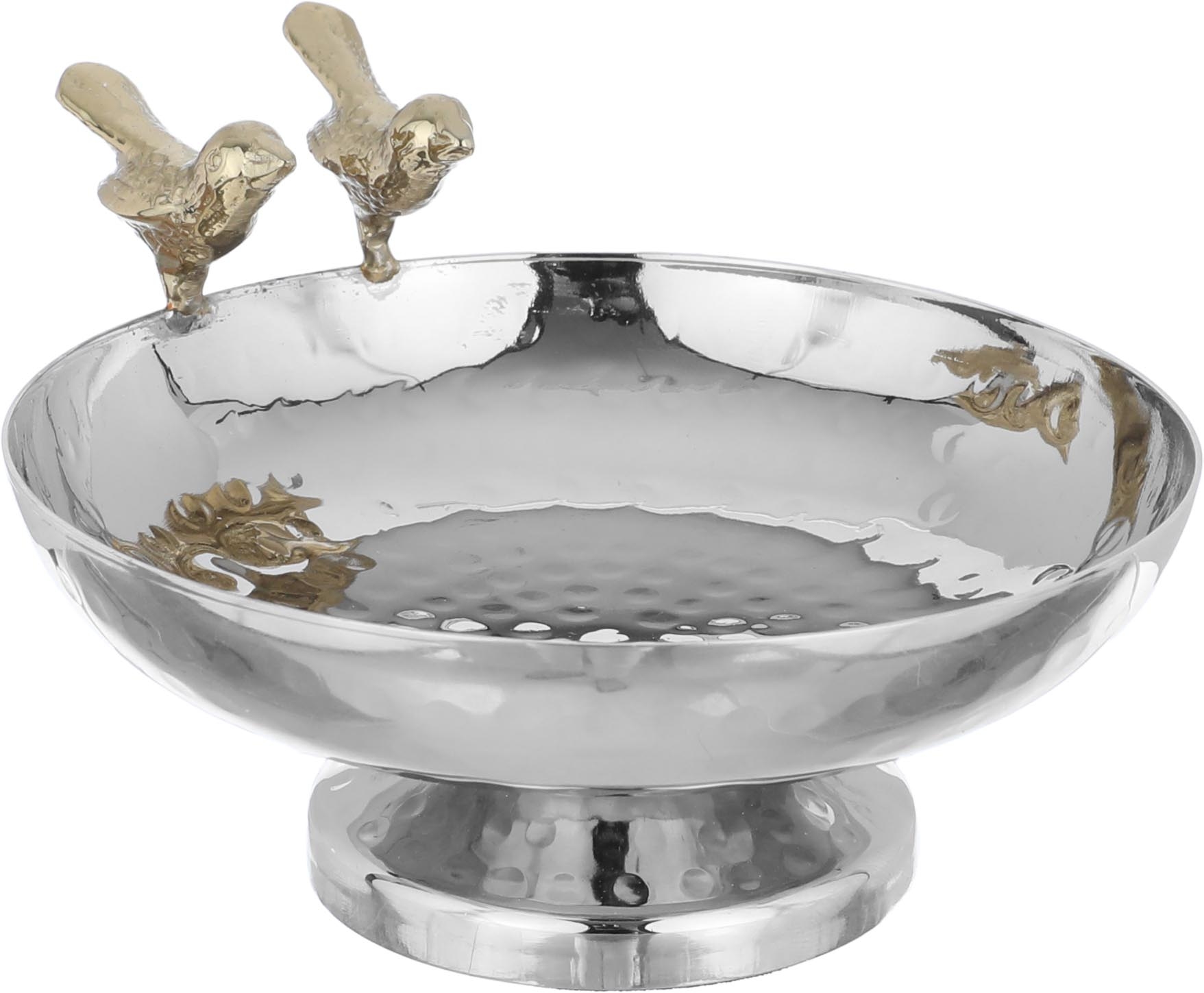 Al Saif Gallery Steel Serving Plate, 12x12x4 cm - Silver product image