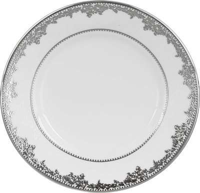 طقم سفرة بورسلان ريدج، 122 قطعة - ابيض فضي product image 13