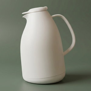 ترمس بطريق زجاج اليجانس، 1.5 لتر، حافظة داخلية زجاج حراري، غطاء ضغاط - بيج product image